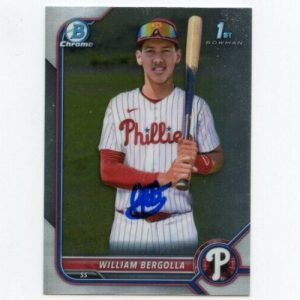 WILLIAM BERGOLLA SIGNED 2022 BOWMAN CHROME CARD AUTO