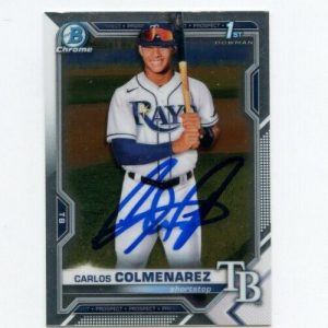 CARLOS COLMENAREZ SIGNED 2021 BOWMAN CHROME CARD AUTO