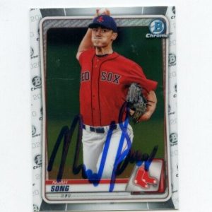 NOAH SONG SIGNED 2020 BOWMAN CHROME CARD AUTO