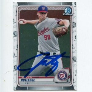 JACKSON RUTLEDGE SIGNED 2020 BOWMAN CHROME DRAFT CARD AUTO