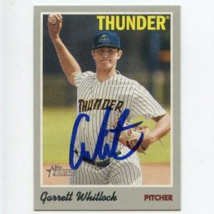 GARRETT WHITLOCK SIGNED 2019 TOPPS HERITAGE MINOR LEAGUE BASEBALL CARD AUTO