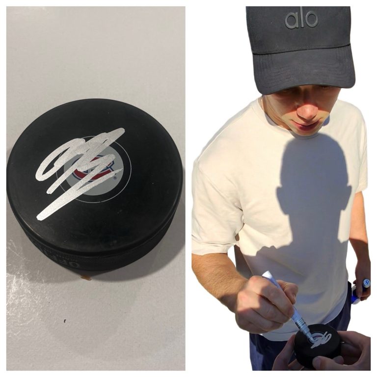 OWEN BECK SIGNED MONTREAL CANADIENS HOCKEY PUCK W/ CASE COA