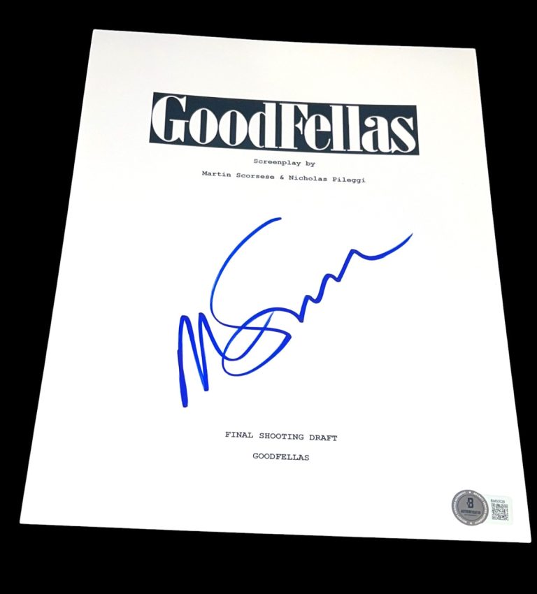 MARTIN SCORSESE SIGNED AUTOGRAPH MOVIE SCRIPT GOODFELLAS BECKETT BAS COA AUTO X3