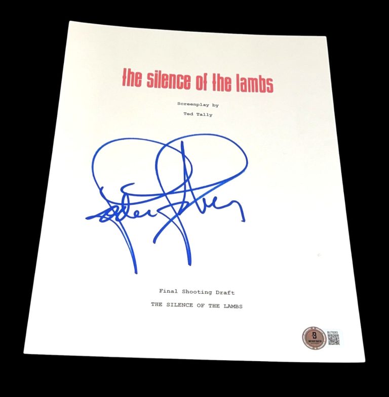 JODIE FOSTER SIGNED AUTOGRAPH MOVIE SCRIPT SILENCE OF THE LAMBS BECKETT BAS X1