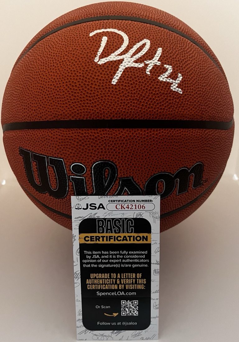 DARRYN PETERSON SIGNED WILSON NBA BASKETBALL KANSAS JAYHAWKS JSA COA