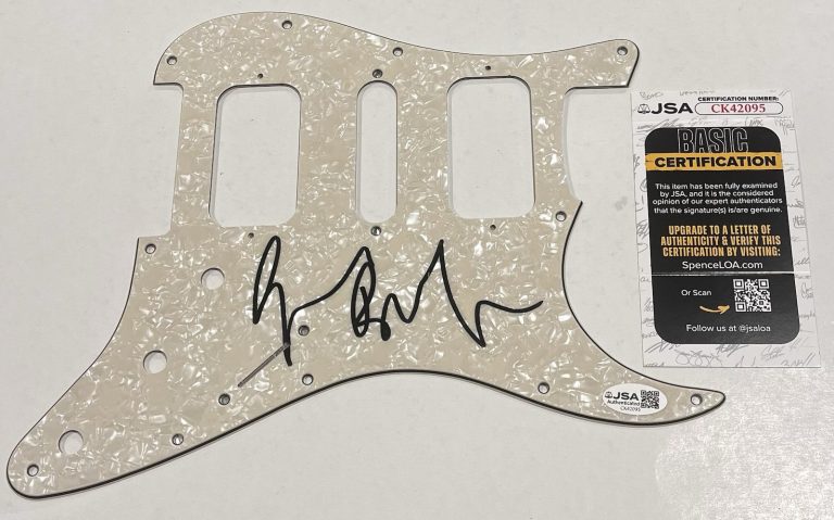 GEEZER BUTLER SIGNED GUITAR PICKGUARD PICK GUARD AUTOGRAPH BLACK SABBATH JSA COA