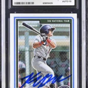 KEVIN MCGONIGLE SIGNED 2023 PANINI STARS & STRIPES CARD #55 CGC 8.5 JSA 10 AUTO