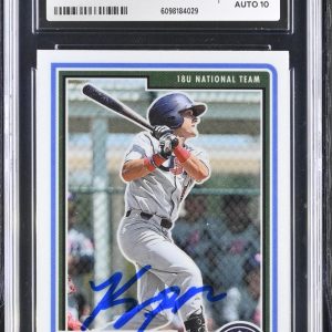 KEVIN MCGONIGLE SIGNED 2023 PANINI STARS & STRIPES CARD #55 CGC AU JSA 10 AUTO