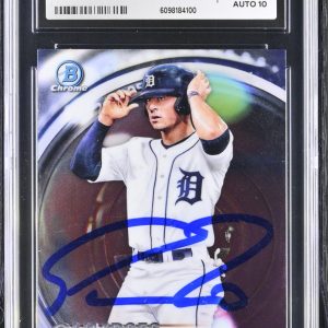 SPENCER TORKELSON SIGNED 2020 BOWMAN CHROME DRAFT CARD GOGST CGC 8.5 JSA 10 AUTO