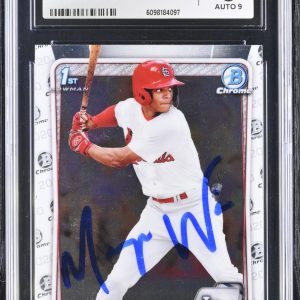 MASYN WINN SIGNED 2020 BOWMAN DRAFT CHROME ROOKIE CARD #BD-59 CGC 8 JSA 9 AUTO