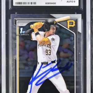 KONNOR GRIFFIN SIGNED 2024 BOWMAN DRAFT CHROME CARD #BDC-22 CGC AU JSA 9 AUTO