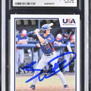 BOBBY WITT JR SIGNED 2019 PANINI STARS & STRIPES CARD #89 CGC AU JSA 10 AUTO