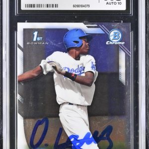 ONEAL CRUZ SIGNED 2016 BOWMAN CHROME ROOKIE CARD #BCP204 CGC AU JSA 10 AUTO