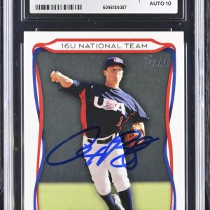 ALEX BREGMAN SIGNED 2010 TOPPS USA BASEBALL CARD #USA-49 CGC AU JSA 10 AUTO