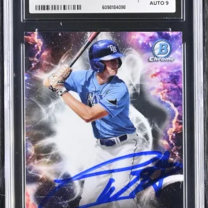 CARSON WILLIAMS SIGNED 2021 BOWMAN DRAFT GENESIS CARD #GNS-14 CGC 8.5 JSA 9 AUTO