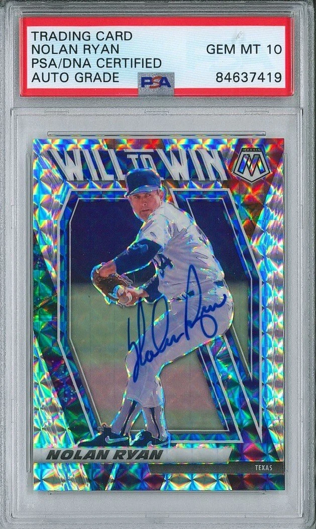 Nolan Ryan Signed 2021 Panini WTW9 PSA 84637419 GM MT 10 AUTO