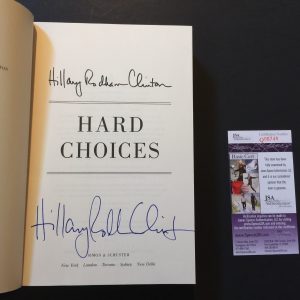 Hillary Rodham Clinton Signed Autograph Book Hard Choices JSA COA First Ed