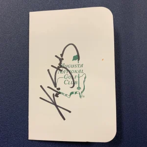 KYLE STANLEY HAND SIGNED AUGUSTA NATIONAL MASTERS SCORECARD GOLFER VERY RARE COA