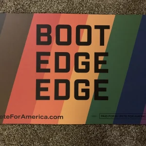 PETE BUTTIGIEG CAMPAIGN POSTER SIGN PLACARD MAYOR PETE 2020 PRESIDENT? RARE