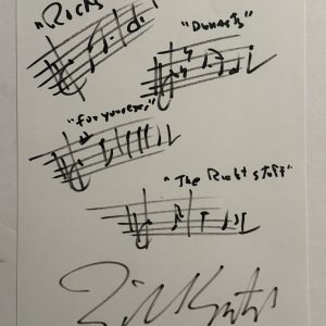 BILL CONTI HAND SIGNED 8x10 SKETCH AUTOGRAPHED ROCKY MOVIE COMPOSER COA
