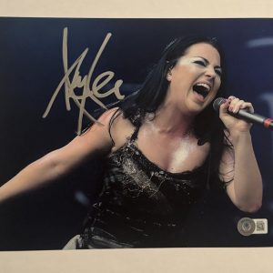 AMY LEE HAND SIGNED 8x10 PHOTO AUTOGRAPHED EVANESCENCE LEAD SINGER BAS COA