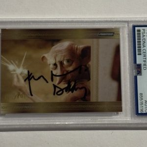 TOBY JONES SIGNED AUTO 2024 Kakawow Phantom Harry Potter Frames Gold Dobby PSA