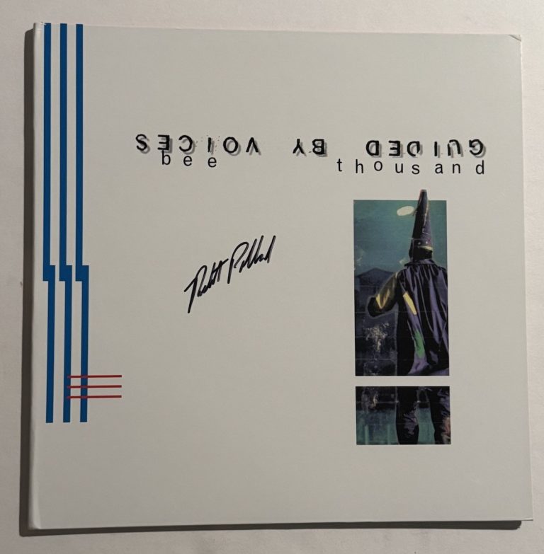 ROBERT POLLARD SIGNED LP VINYL RECORD ALBUM GUIDED BY VOICES BAND SINGER COA