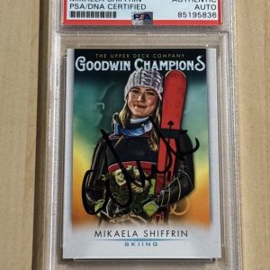 Mikaela Shiffrin Signed 2021 Upper Deck Goodwin Champions IP Auto PSA/DNA Skiing