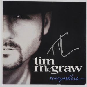 Tim McGraw JSA Signed Autograph Album Record LP Everywhere