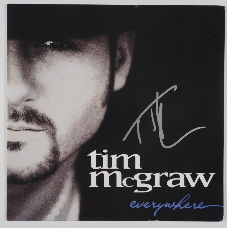 Tim McGraw JSA Signed Autograph Album Record LP Everywhere