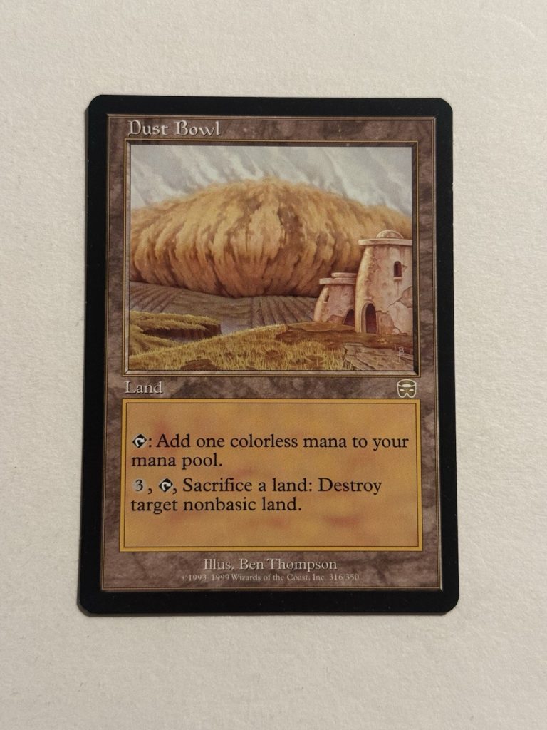NM DUST BOWL MERCADIAN MASQUES MTG MAGIC THE GATHERING COLLECTIBLE MEMORABILIA