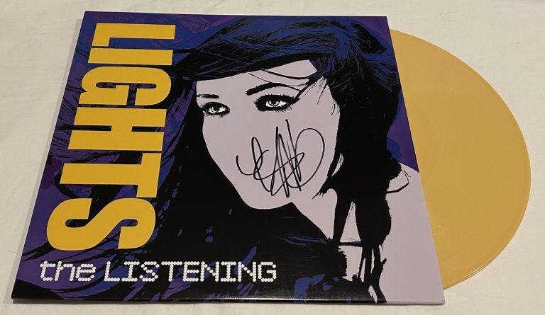 LIGHTS VALERIE POXLEITNER SIGNED THE LISTENING VINYL RECORD JSA