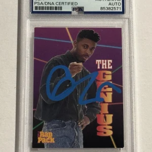 GZA The Genius Wu Tang Clan Liquid Swords Signed 1991 Rap Pack Rookie Card PSA
