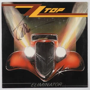 ZZ Top Billy Gibbons JSA Signed Autograph Record Album Vinyl Eliminator