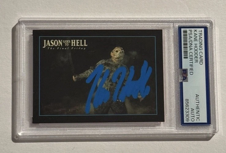 KANE HODDER SIGNED AUTO TRADING CARD 1993 JASON GOES TO HELL VOORHEES PSA