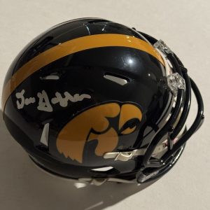 DAN GABLE HAND SIGNED MINI HELMET AUTOGRAPHED IOWA HAWKEYES WRESTLING LEGEND COA