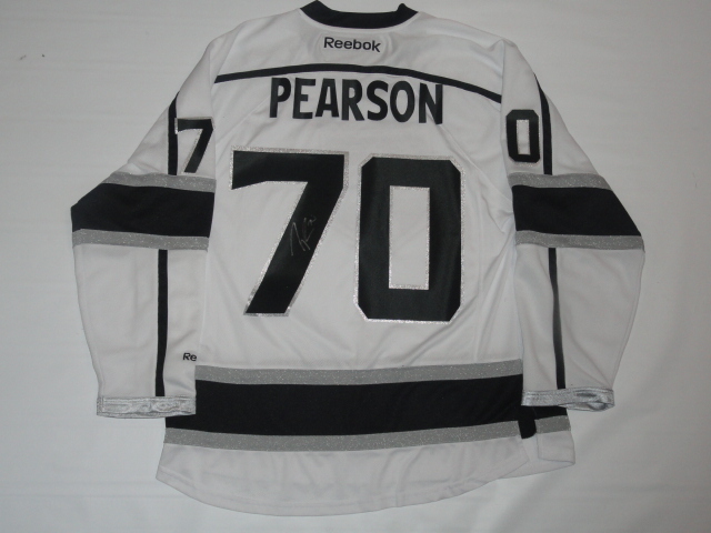 TANNER PEARSON SIGNED LOS ANGELES KINGS 2014 STANLEY CUP JERSEY JSA COA LICENSED