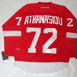 ANDREAS ATHANASIOU SIGNED DETROIT RED WINGS #72 HOME JERSEY LICENSED JSA COA