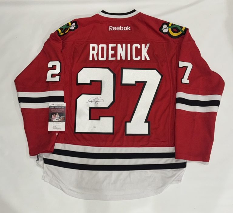 JEREMY ROENICK SIGNED RBK  CHICAGO BLACKHAWKS 1992 STANLEY CUP JERSEY JSA COA