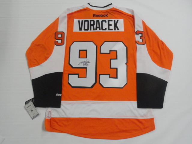 JAKUB VORACEK SIGNED REEBOK PREMIER PHILADELPHIA FLYERS JERSEY LICENSED
