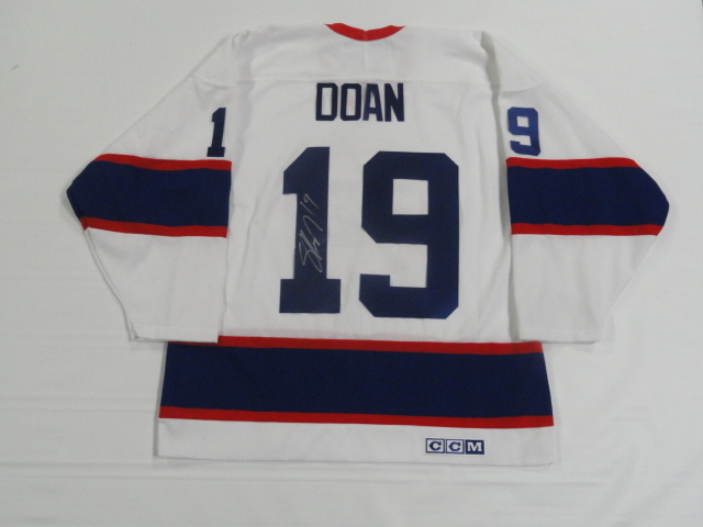 SHANE DOAN SIGNED VINTAGE WINNIPEG JETS JERSEY AUTOGRAPHED LICENSED JSA COA