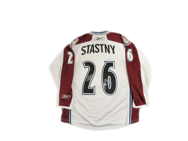 PAUL STASTNY SIGNED REEBOK COLORADO AVALANCHE JERSEY LICENSED