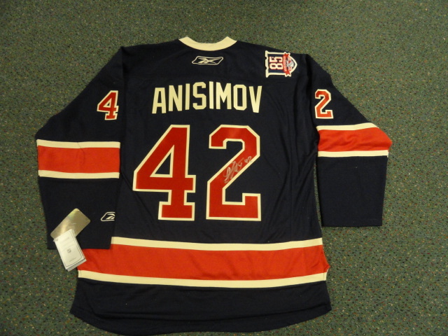 ARTEM ANISIMOV SIGNED RANGERS 85TH ANNIVERSARY JERSEY LICENSED
