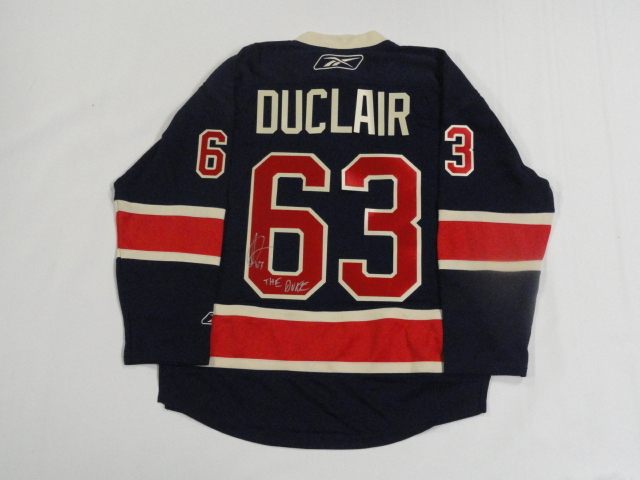 ANTHONY DUCLAIR SIGNED NEW YORK RANGERS JERSEY LICENSED THE DUKE EXACT PROOF