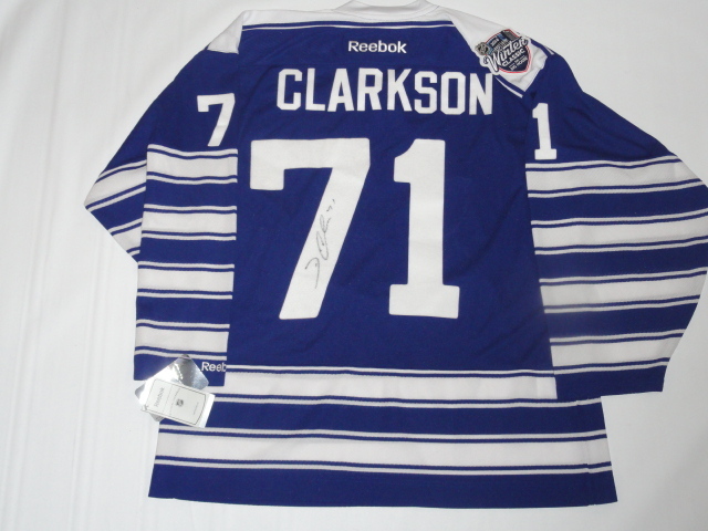 DAVID CLARKSON SIGNED 2014 TORONTO MAPLE LEAFS  WINTER CLASSIC JERSEY LICENSED