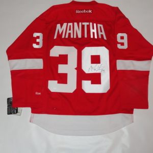 ANTHONY MANTHA SIGNED DETROIT RED WINGS #39 HOME JERSEY LICENSED JSA COA