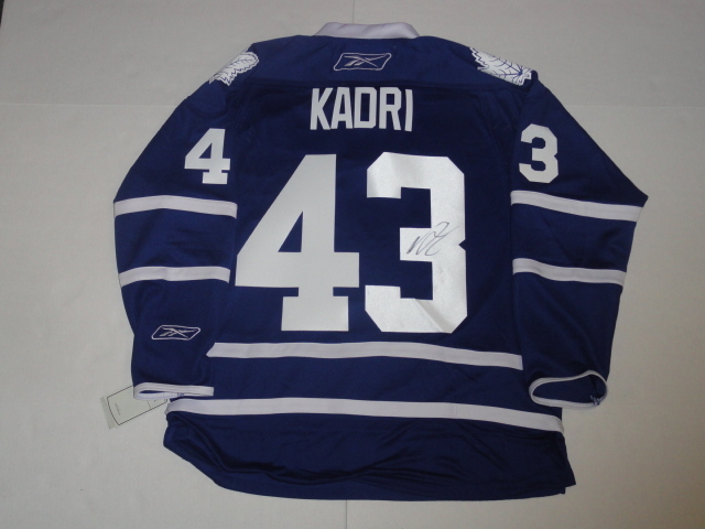 NAZEM KADRI SIGNED REEBOK PREMIER TORONTO MAPLE LEAFS JERSEY LICENSED