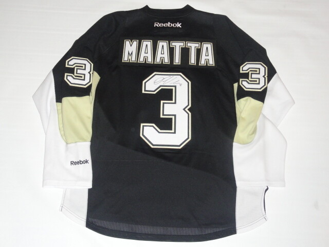 OLLI MAATTA SIGNED PITTSBURGH PENGUINS 2016 STANLEY CUP JERSEY LICENSED JSA COA