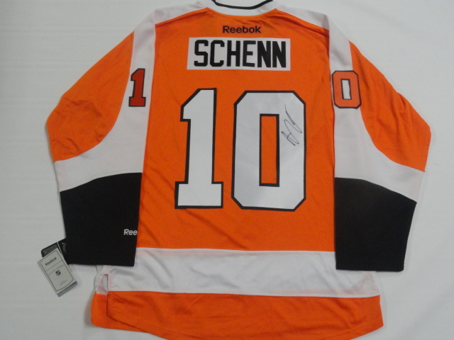 BRAYDEN SCHENN SIGNED RBK PHILADELPHIA FLYERS JERSEY LICENSED