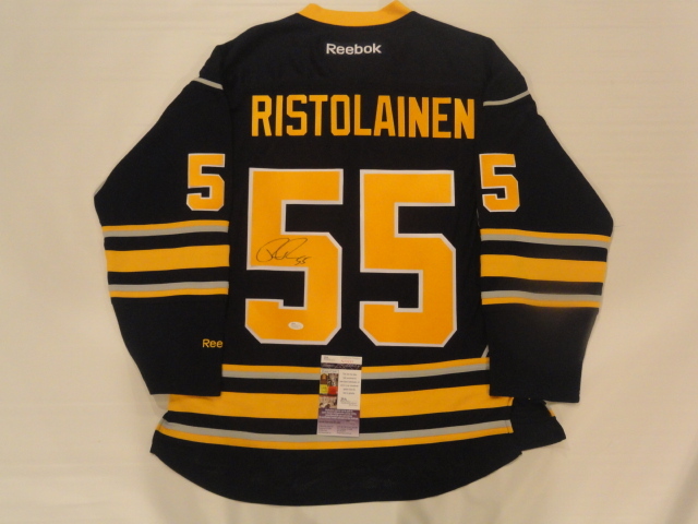 RASMUS RISTOLAINEN SIGNED REEBOK BUFFALO SABRES HOME JERSEY LICENSED JSA COA